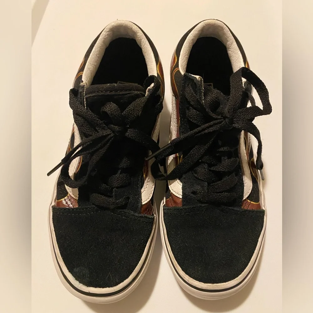 Vans Black and Brown Kids Sneakers